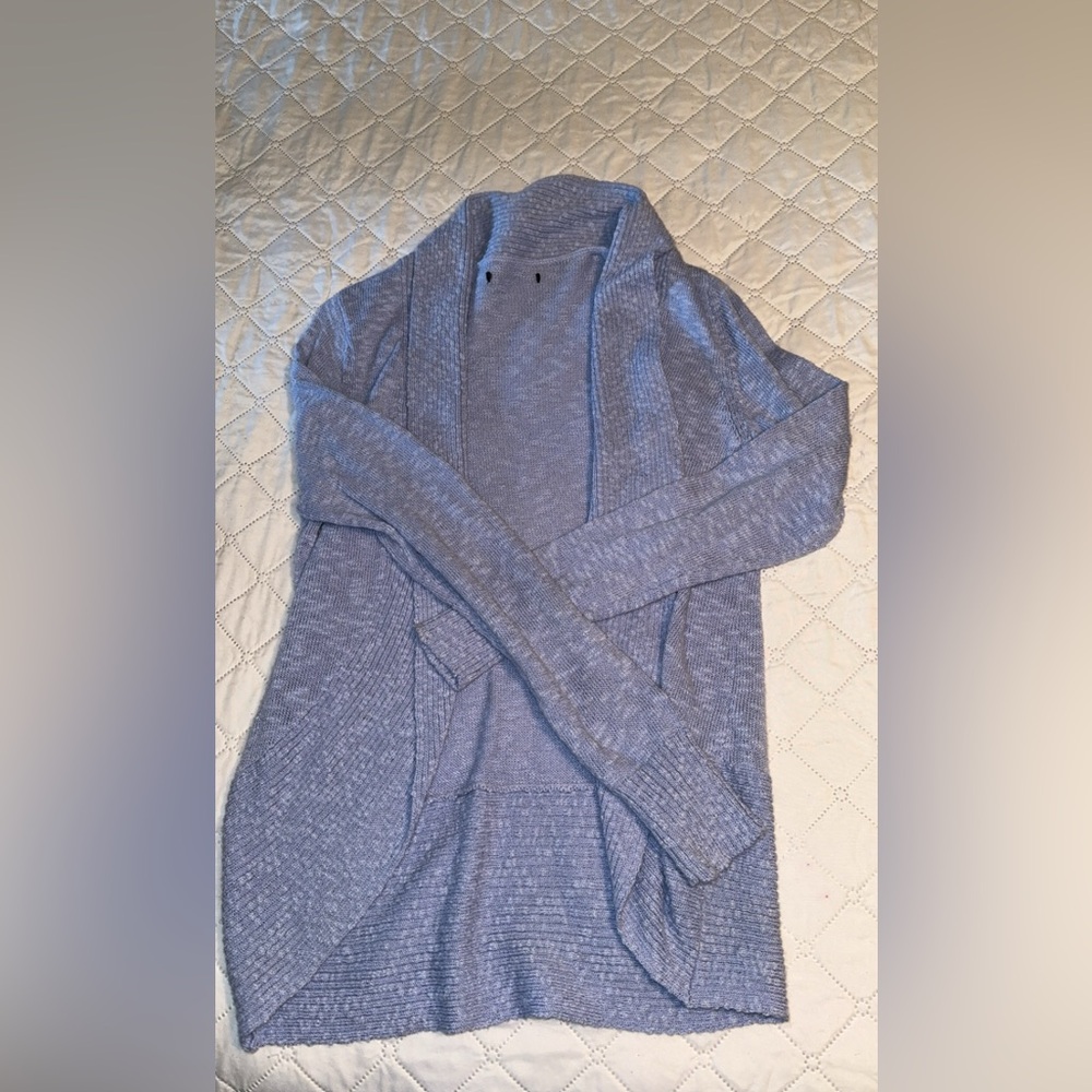 Sky Blue Oversized Cardigan